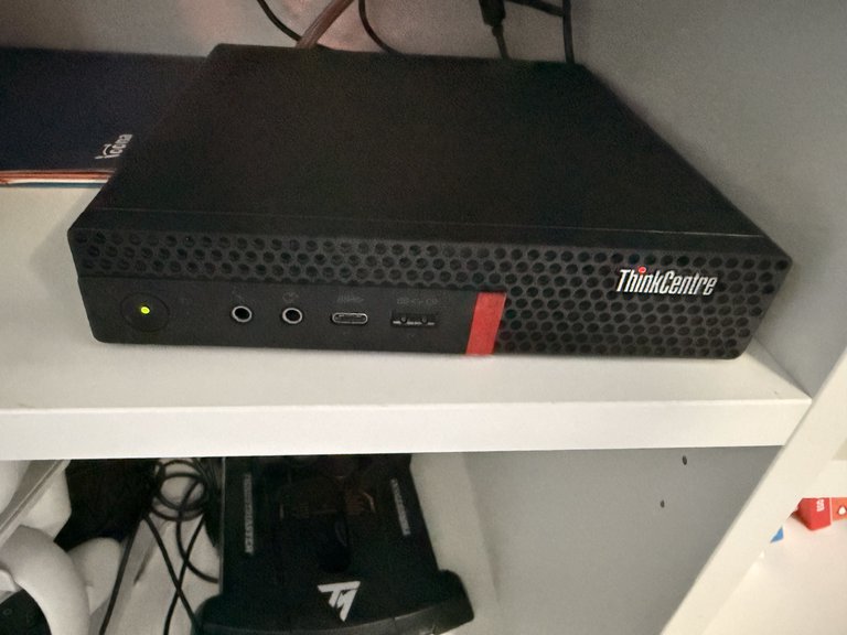 Grimlock, a Lenovo ThinkCentre M920q, the newest machine in the homelab